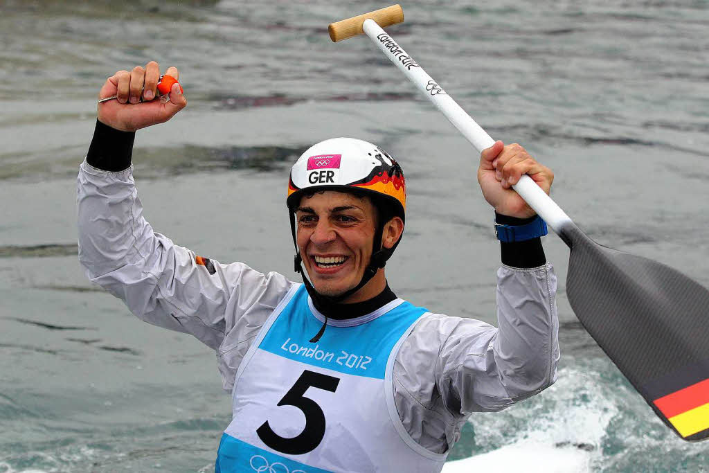 Sideris Tasiadis gewinnt Silber im Kanu-Slalom.