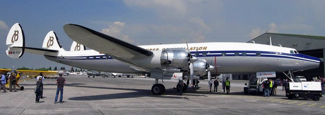 Die Super Constellation &#8222;Star of... am Boden, wie lange noch ist unklar.   | Foto: Jrgen Schelling