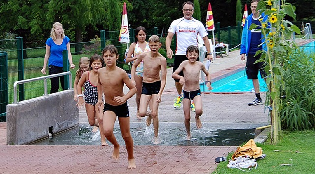 Kein Training fr Olympia, sondern  f... 26. August, absolvierten die Kinder.   | Foto: hans-jochen voigt