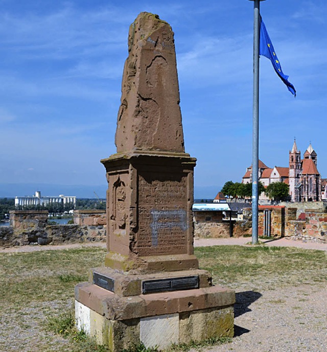 Das einzig erhaltene Denkmal, das in B... ist der Obelisk auf dem Eckartsberg.   | Foto: frank kreutner