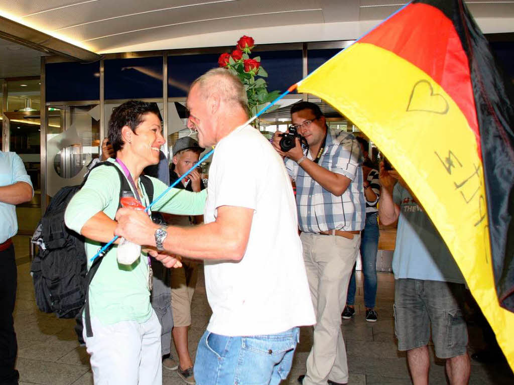 Groer Bahnhof fr Sabine Spitz