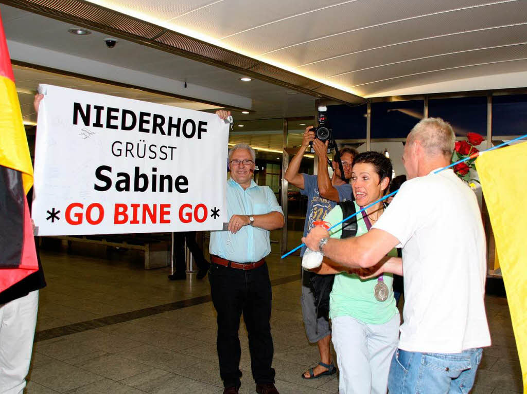 Groer Bahnhof fr Sabine Spitz
