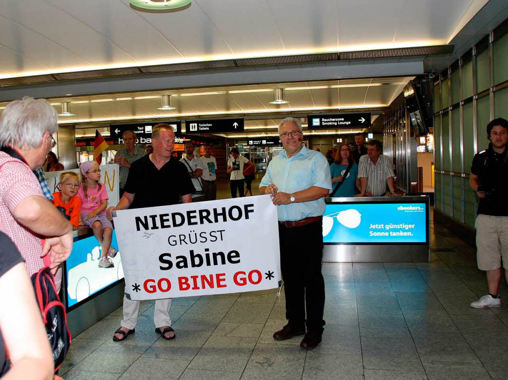 Groer Bahnhof fr Sabine Spitz