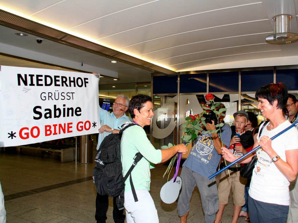 Groer Bahnhof fr Sabine Spitz