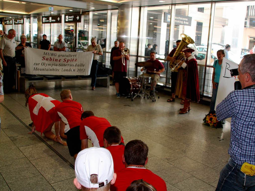 Groer Bahnhof fr Sabine Spitz