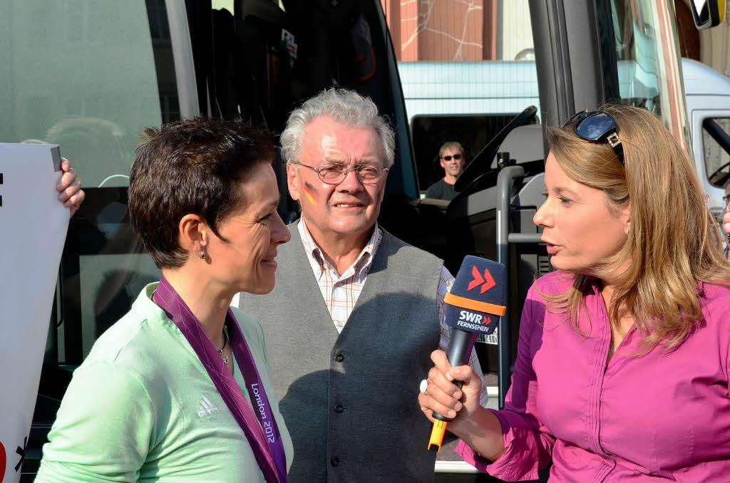 Groer Bahnhof fr Sabine Spitz