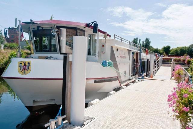 Neues Fahrgastschiff fhrt von Breisach bis nach Colmar