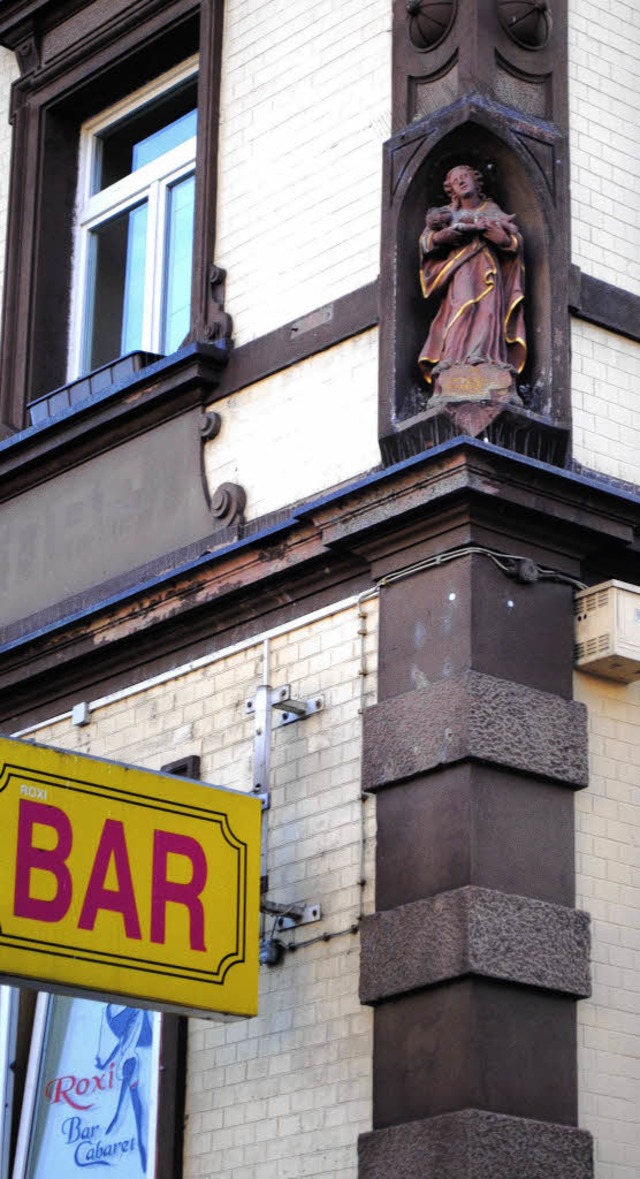 Jungfrau Maria wacht ber der Roxi-Bar.   | Foto: Fotos (3): Robert Ullmann