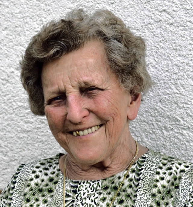 Olga Gebhard, geborene Vollmer, feiert heute in  Gresgen den 90. Geburtstag   | Foto: Paul Berger
