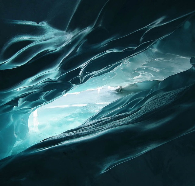 Beeindruckende Optik einer Gletscherspalte   | Foto: Red Sun (photocase.DE)