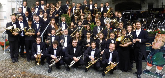 Das Freiburger Blasorchester gastierte in Freiburgs Partnerstadt Innsbruck  | Foto: Privat