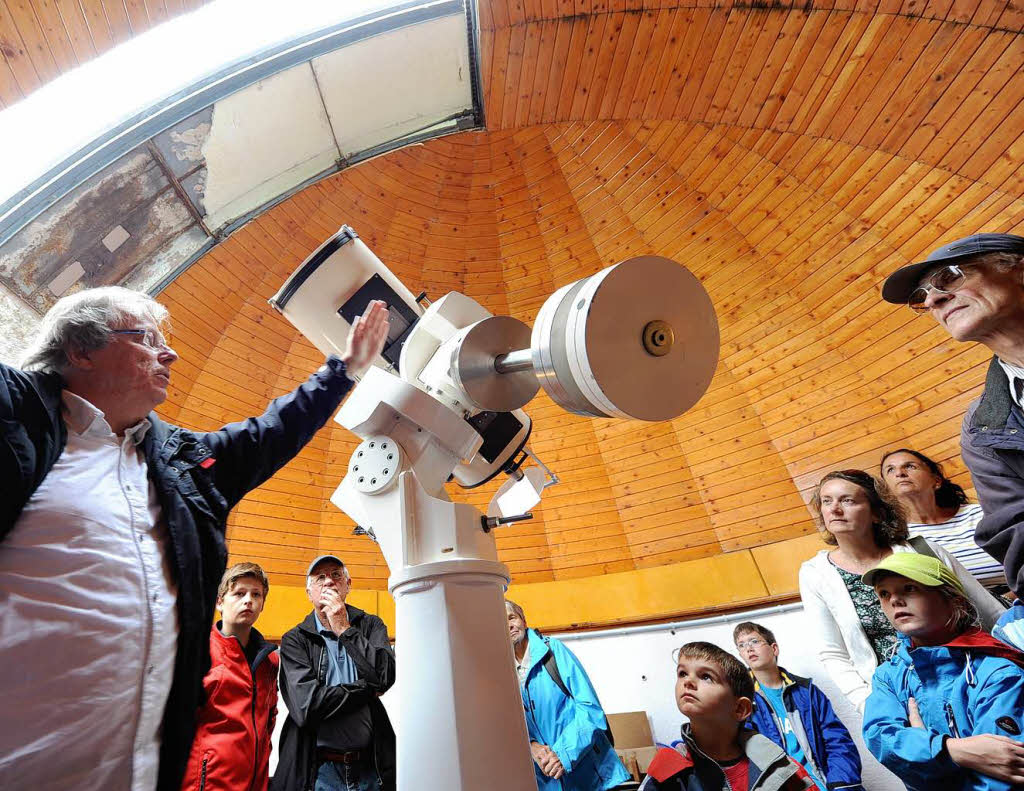 Viel Staunens-und Wissenswertes wurde den Besuchern des Sonnenobservatoriums erklrt