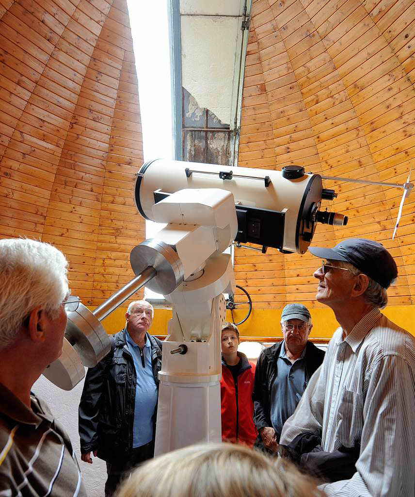 Viel Staunens-und Wissenswertes wurde den Besuchern des Sonnenobservatoriums erklrt