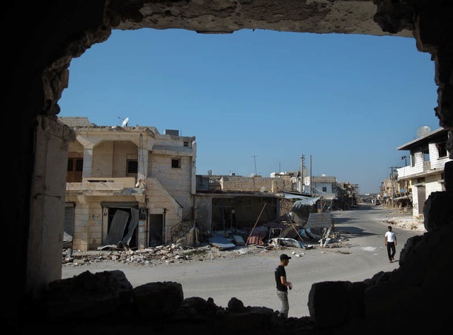 In Schutt und Asche: die syrische Stadt Aleppo   | Foto: DPAD