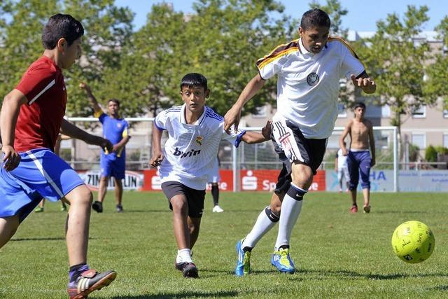 Teamgeist beim Fuball