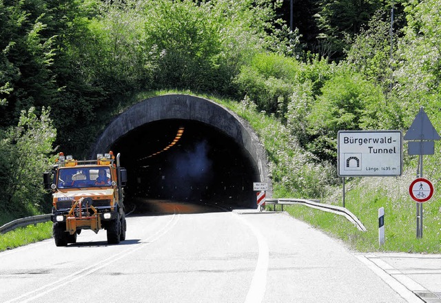 Weil die Technik im Tiengener Brgerwa.... August bis 10. September  gesperrt.   | Foto: Freudenthal