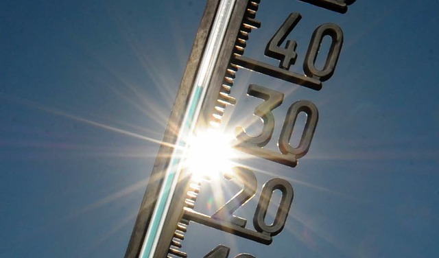 Heies Sommerwetter: Doch wir die 40-Grad-Marke erreich?  | Foto: dpa