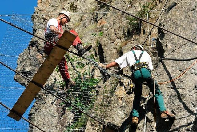 Felsputzer machen Baden-Württembergs Steilhänge sicherer