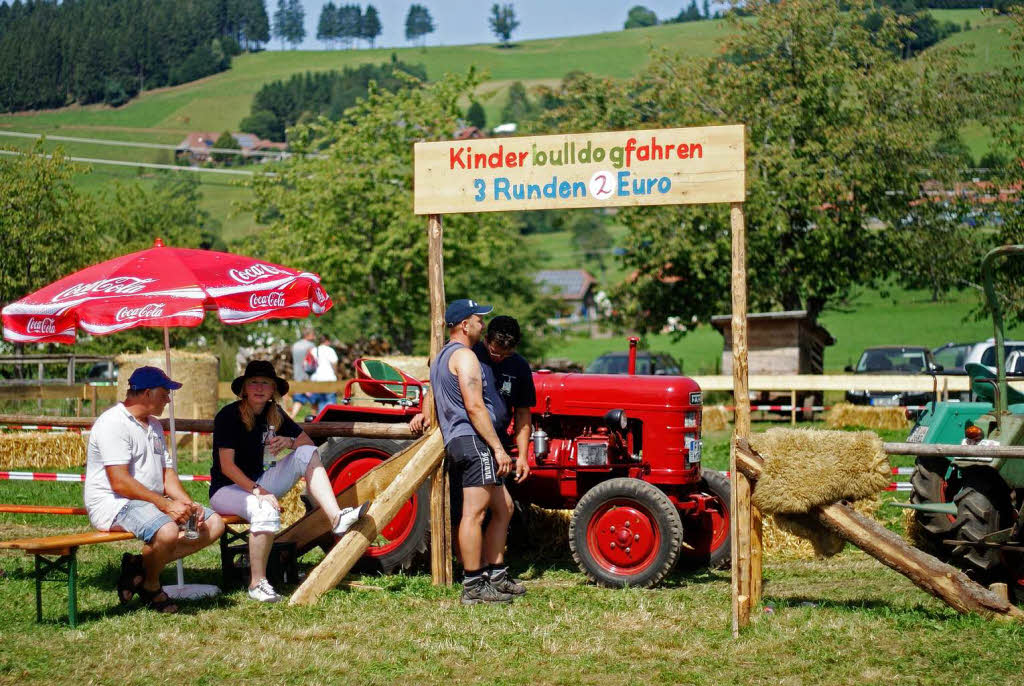 Kinder konnten auch selbst Bolldogfahren.