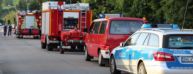 In einem Trafohuschen in Steinen ber...s schmorte durch und es kam zum Brand.  | Foto: Hans Hege