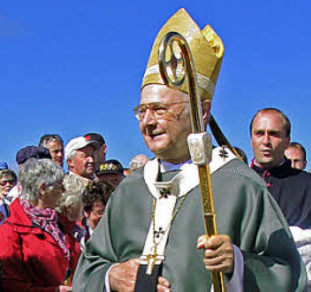 Erzbischof Robert Zollitsch beim Berggottesdienst 2011 auf dem Herzogenhorn.   | Foto: Kristin Fritz