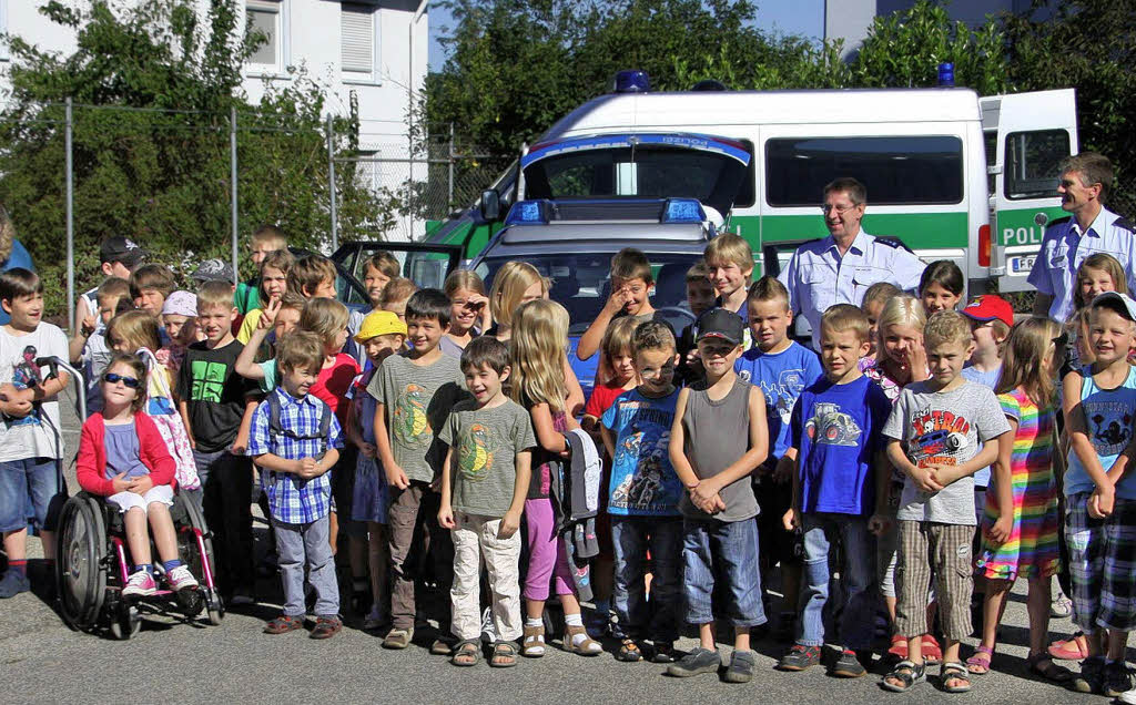 53 Kinder begeistern sich für die Polizei Rheinfelden Badische Zeitung