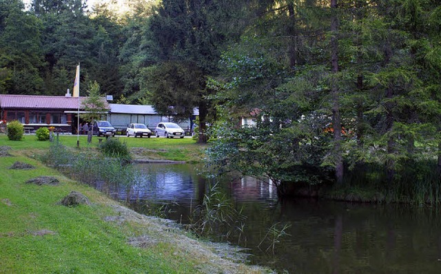 Der Heilisauweiher, die Anlage des Ang...etzte Ziel der BZ-Tour mit Abschluss.   | Foto: Paul Schleer