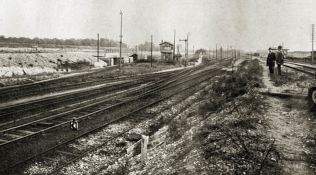 Blick auf den alten Rangierbahnhof an der Strecke Leopoldshhe-Basel   | Foto: Stadtarchiv