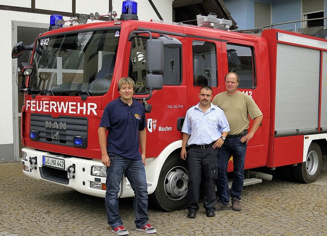 Mit Leib und Seele Mauchener Feuerwehr...vertretender Mauchener Ortsvorsteher.   | Foto: Michael Behrendt