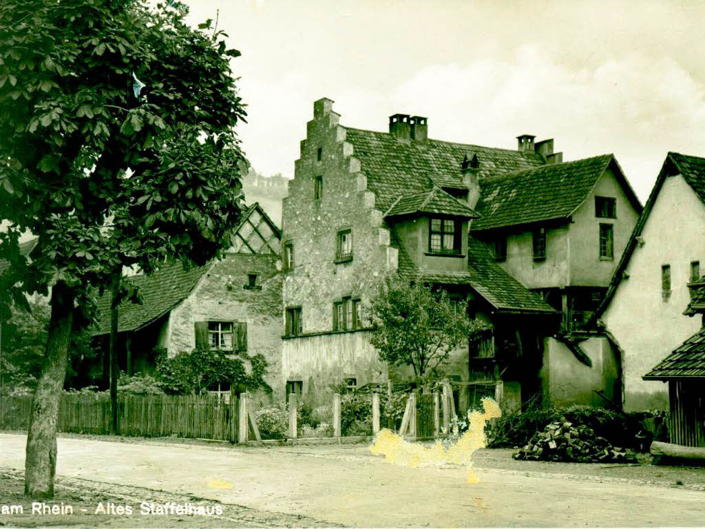 Das Staffelhaus: Am Altweiler Lindenplatz stach schon immer die markante Giebelwand ins Auge.