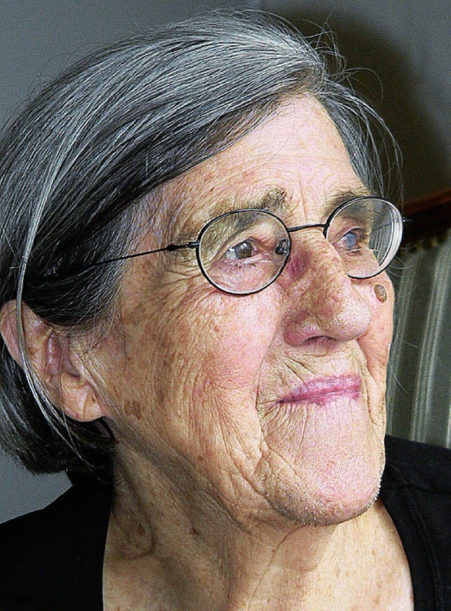 Charlotte Gmpel, geborene Leimgruber ...ute ihren 85. Geburtstag im Mhlehof.   | Foto: Diehl