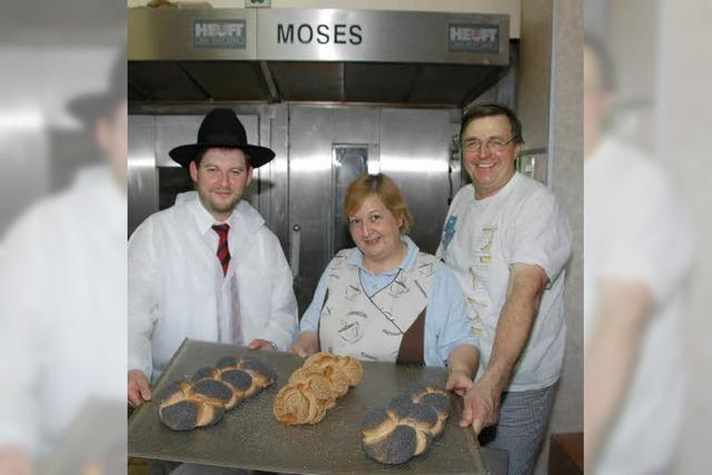 Moses backt koscheres Brot