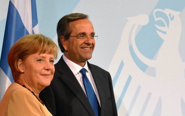 Merkel und Samaras   | Foto: dapd