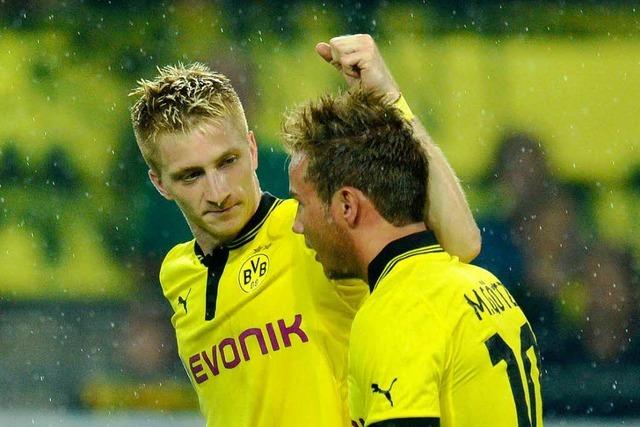 Borussia Dortmund feiert Traum-Duo Reus und Götze