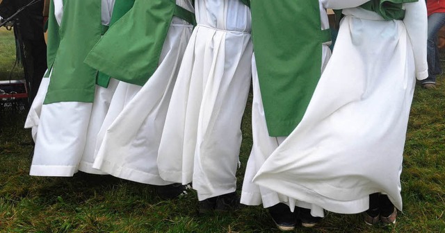 Strmischer Wind auf dem Belchen.  | Foto: dpa