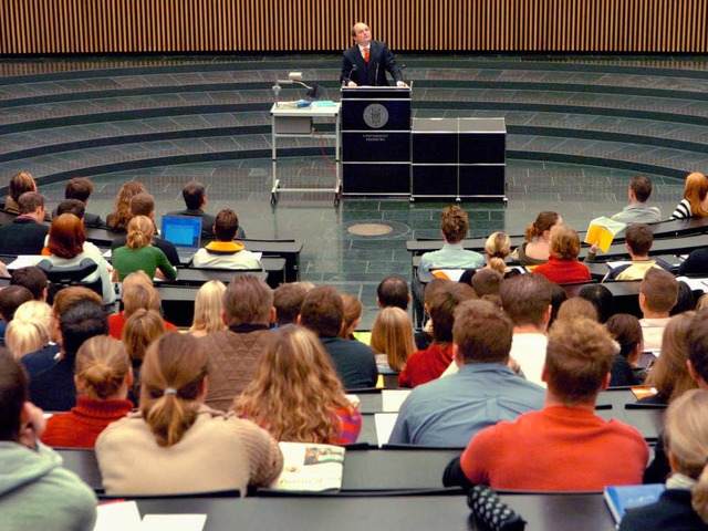 Hrsaal der Universitt Freiburg.  | Foto: dpa/dpaweb