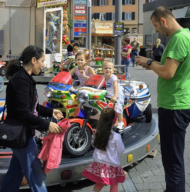 Vor allem fr die Kleinen war auf der Minimss viel geboten.   | Foto: SENF