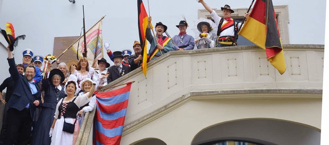 Wenn Kulturchef Simon Moser (l.) den H...5 Jahre Badische Revolution erinnert.   | Foto: Helmut Seller