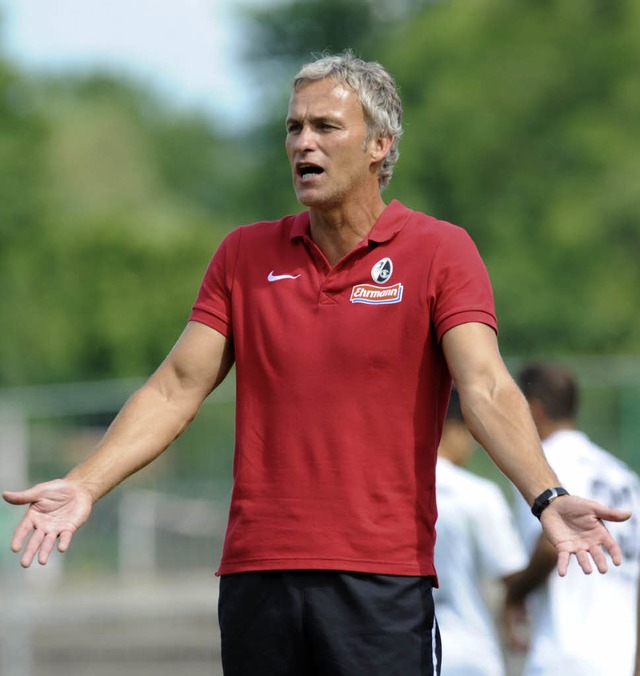 Fuball, Regionalliga, Amateure, SC Fr...ag (04.08.2012). Trainer Xaver Zembrod  | Foto: Seeger