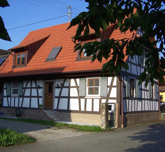 Im Haus an der Steinstrae 11 war eine...chnes Hauszeichen ist hier zu sehen.   | Foto: Historischer Arbeitskreis Ichenheim