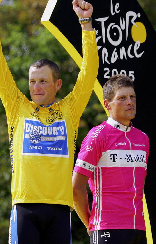 Haben endgltig ausgejubelt: Armstrong und Ullrich   | Foto: dapd