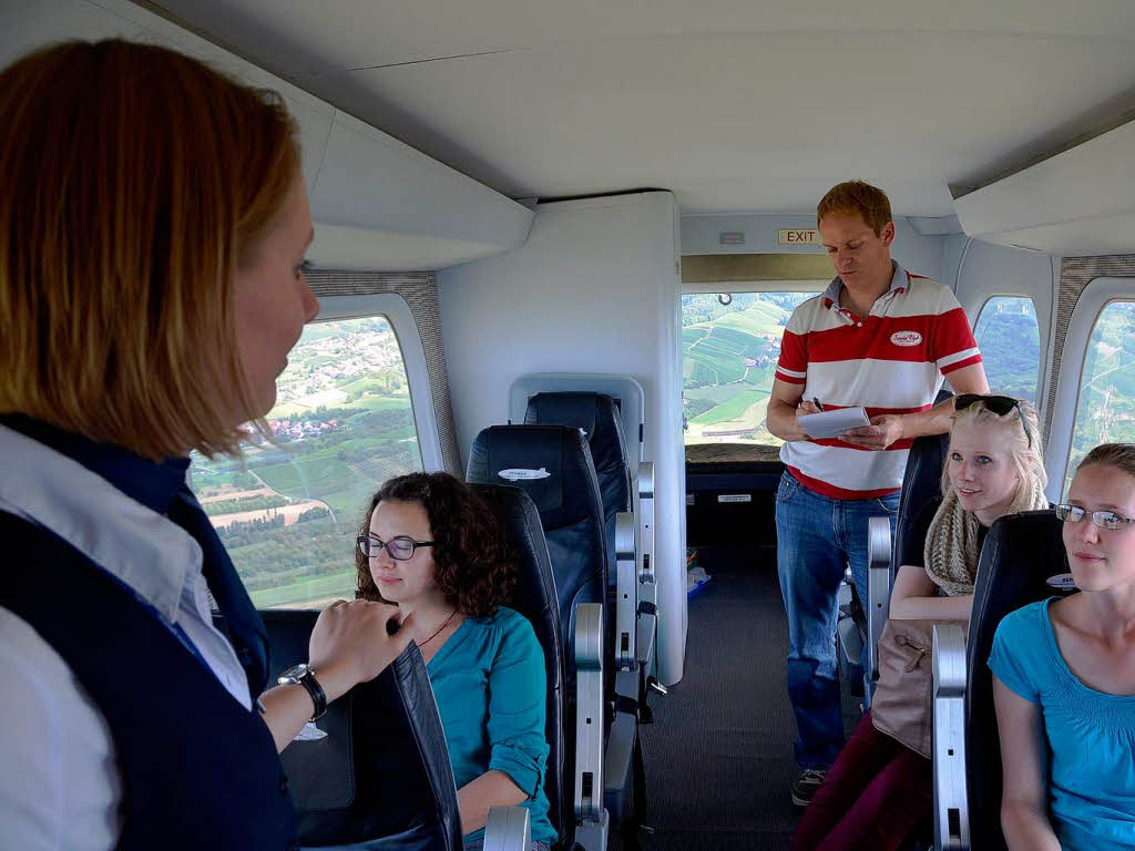 Impressionen vom Zeppelin-Flug bers Offenburger Rebland