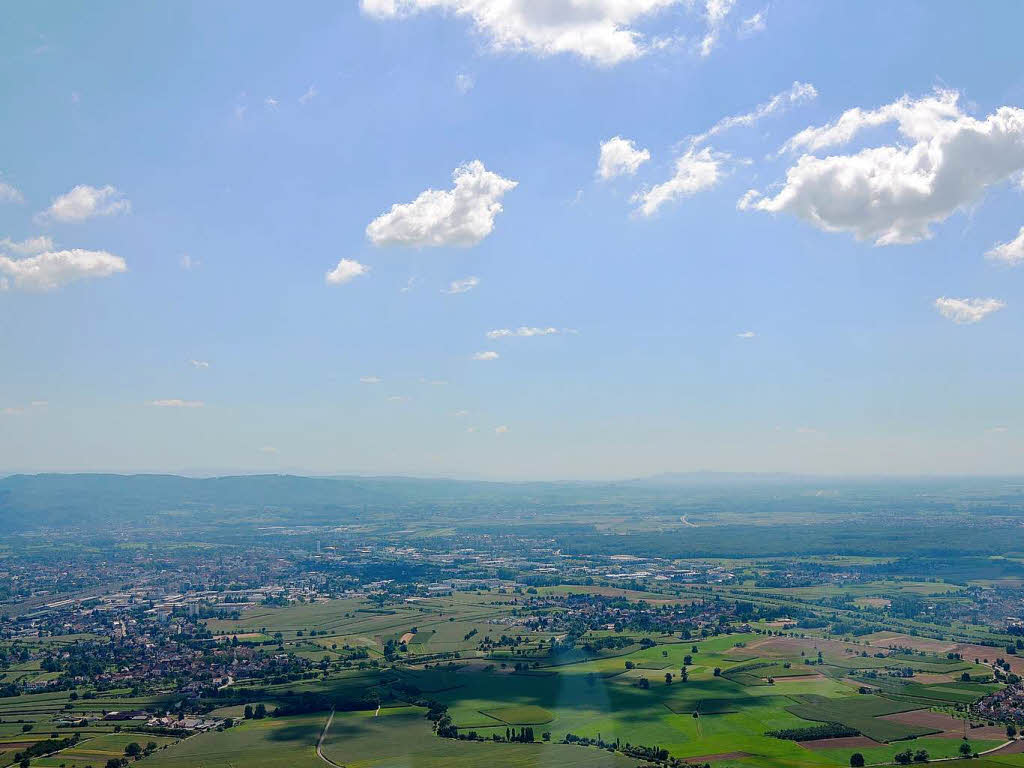 Impressionen vom Zeppelin-Flug bers Offenburger Rebland