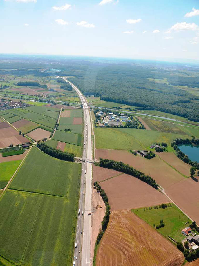 Neubaustrecke der Autobahn