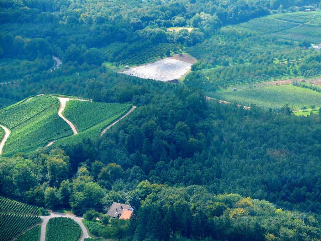 Impressionen vom Zeppelin-Flug bers Offenburger Rebland