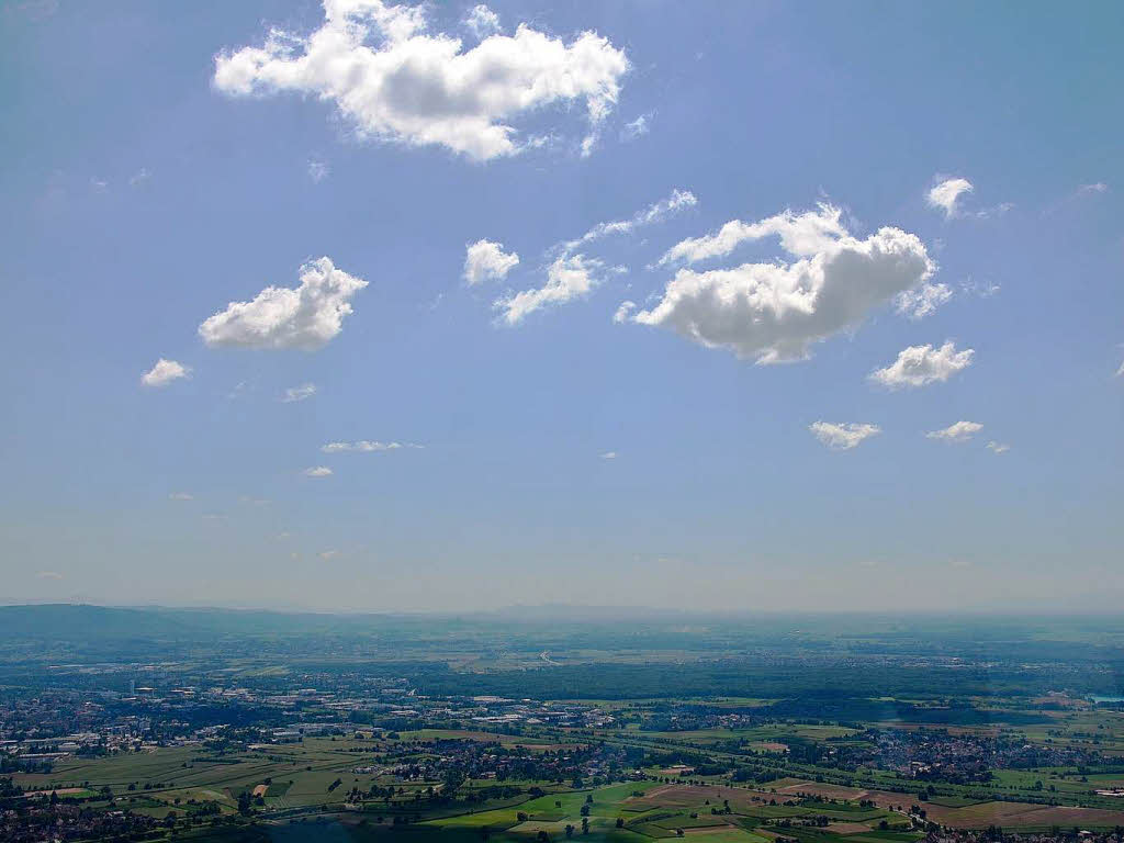 Impressionen vom Zeppelin-Flug bers Offenburger Rebland