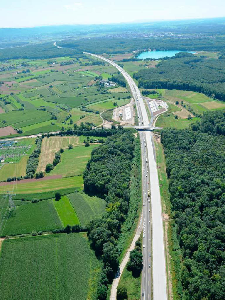 Gotts- und Stadtwald und die Autobahn A 5