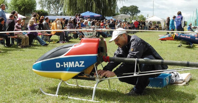 Tolle Fluggerte waren beim 6. Wyhler Flugplatzfest zu bestaunen.  | Foto: Jrgen Schweizer