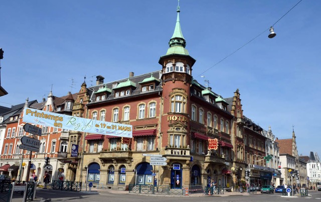 Obwohl Breisachs Partnerstadt Saint Lo...rum auch ein paar historische Gebude.  | Foto: elisabeth saller