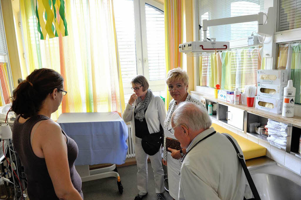 Klinikluft, Forschung, Heilungschancen.... viele Eindrcke fr die rund 70 Besucher